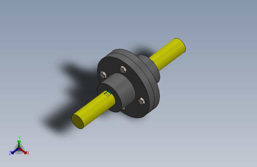 G072312-在Solidworks中设计法兰联轴器零件及装配=联轴器