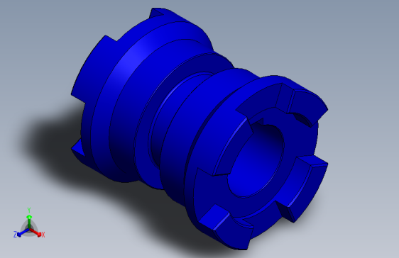 G072364-主变速箱联轴器的3D设计：确保动力传输和对齐=联轴器