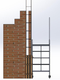 带护栏建筑施工平台