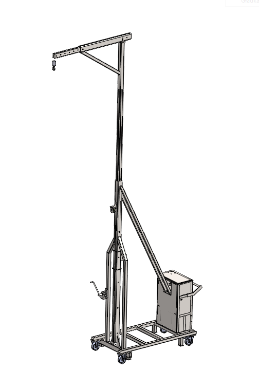 G072995-带电动卷扬机的手动起重机=起重机吊钩卷扬机