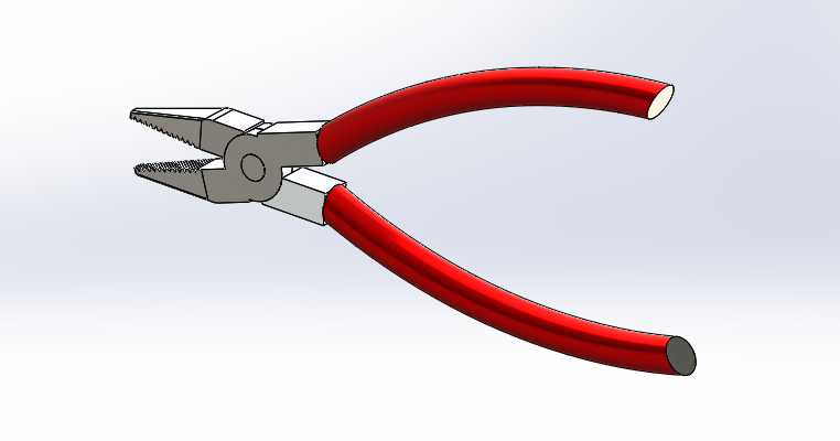 鼻子钳-Solidworks 3D模型