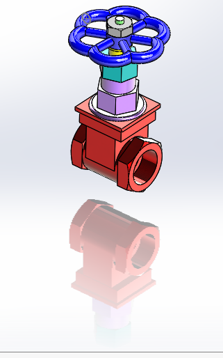 闸阀 - Solidworks 3D建模