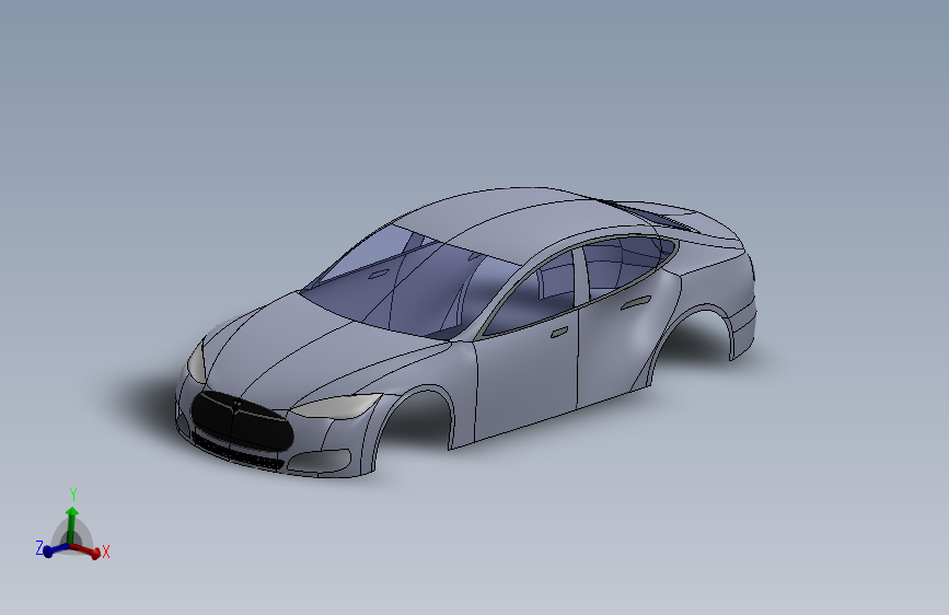 特斯拉汽车模型-model S5