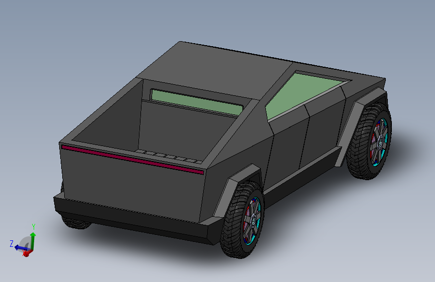 特斯拉汽车模型-皮卡cybertruck2