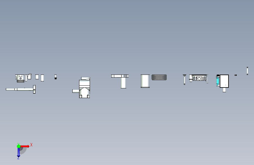 G052051-“''HAWK+40''”+6.5cc+点火发动机=发动机引擎 俯视图