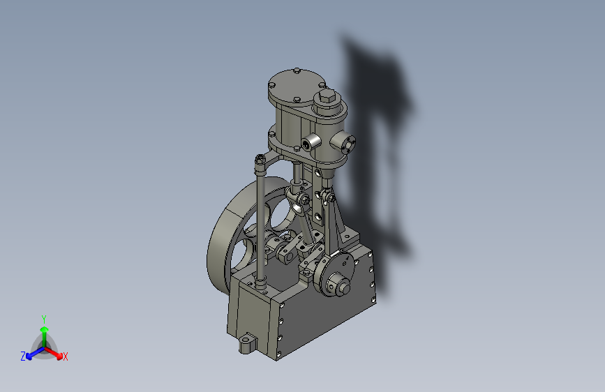 G052062-1+缸立式蒸汽机（小凯蒂）=发动机引擎