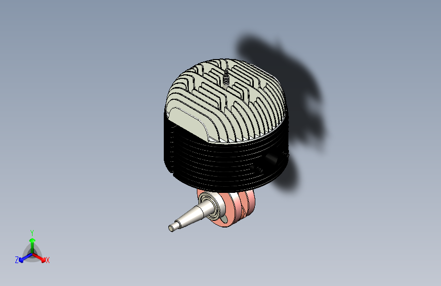 G052391-Bultaco+250+Head++引擎+-+WIP=发动机引擎