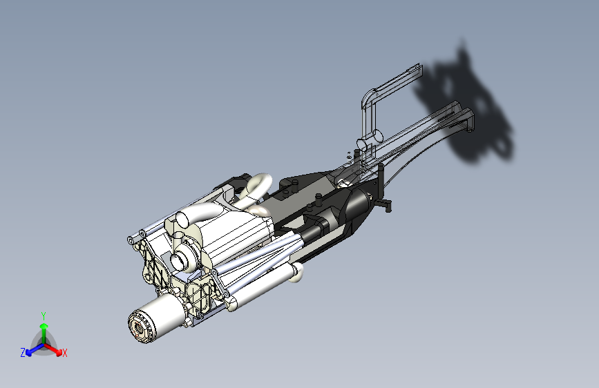 G052440-F1+Turbo_Hybrid+V6发动机和变速箱=发动机引擎