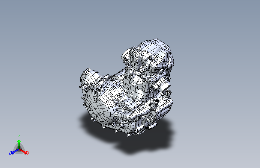 G052497-KTM+500+Enduro自行车引擎2015=发动机引擎 主视图