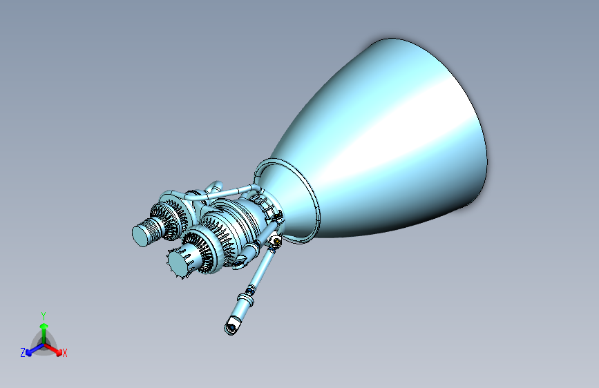 G052627-SpaceX+猛禽火箭发动机=发动机引擎