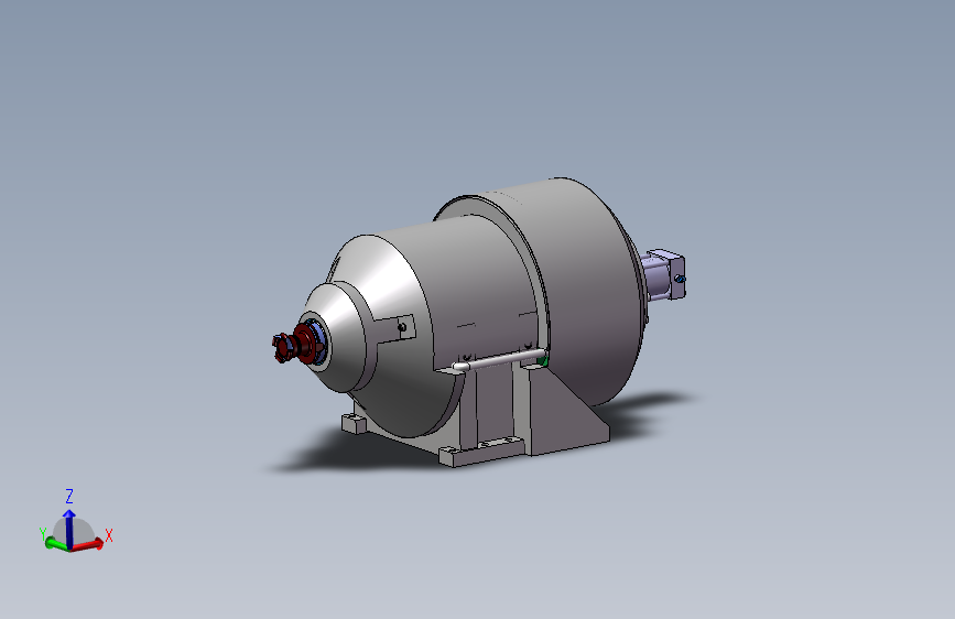 25kw+Spindle数控铣床主轴3D数模图纸+STP格式