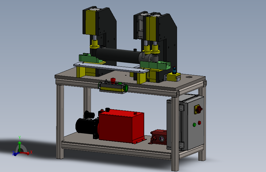 衬套压装机3D数模图纸 Solidworks设计