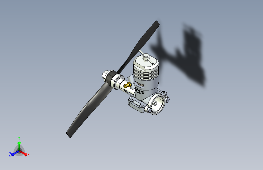 G053386-戴维斯查尔顿+(DC)+1.5cc+航空发动机=发动机引擎