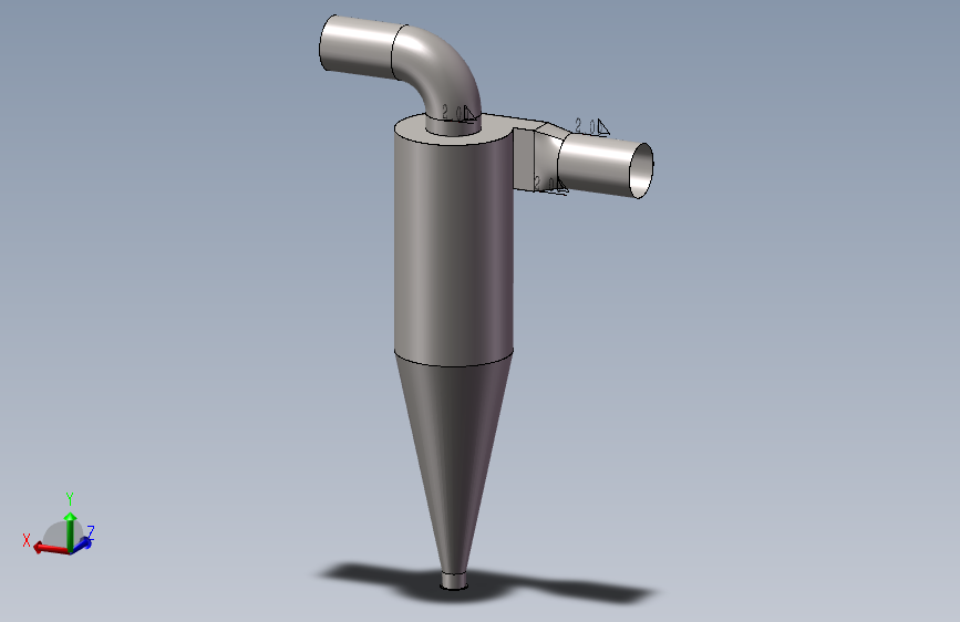 旋风分离器3D