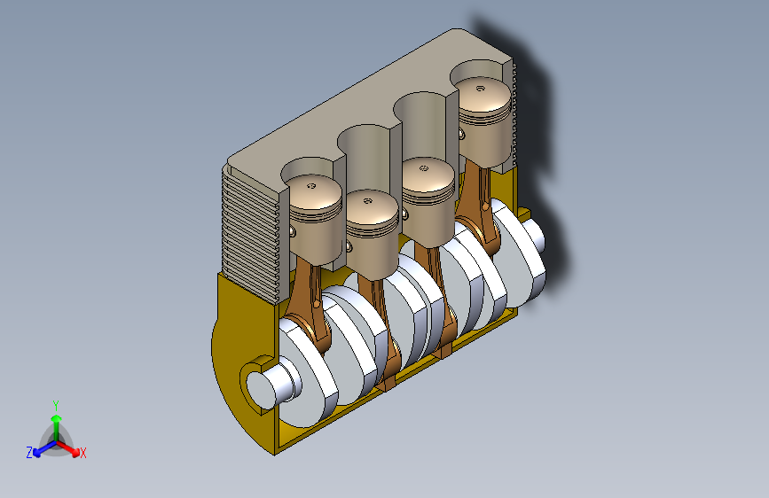 G053801-航空发动机（Solidworks）=发动机引擎