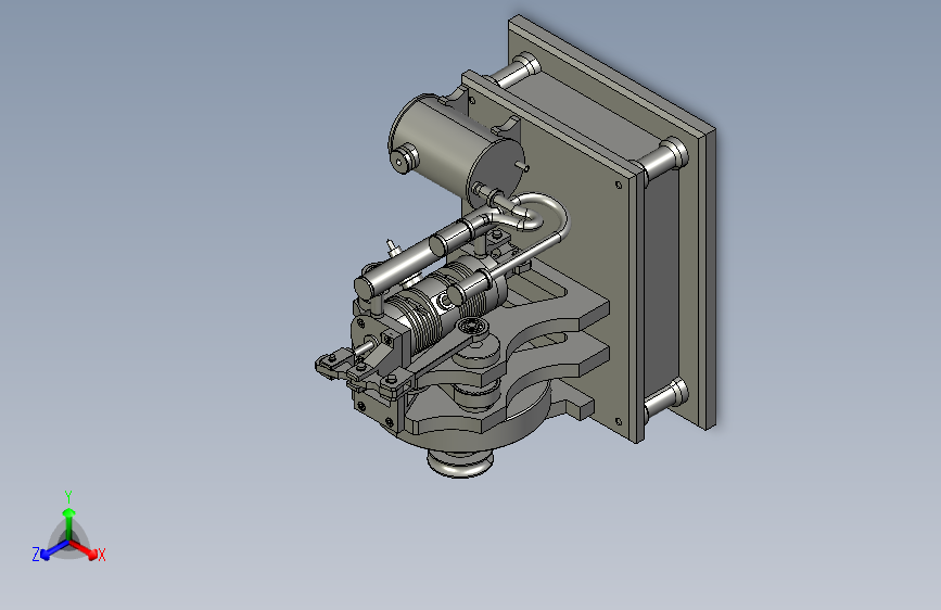 G054124-林福德二冲程发动机（反向活塞），Catia+V5=发动机引擎