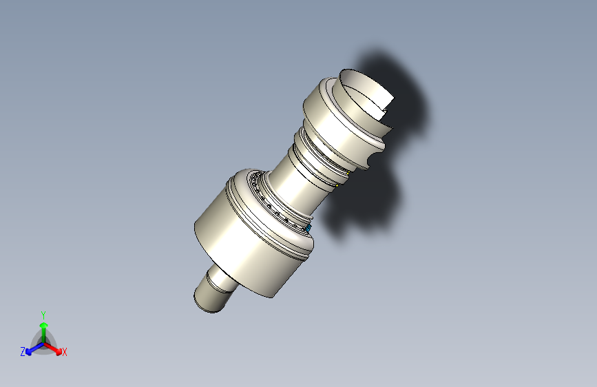 G054409-燃气轮机使用Solidworks=发动机引擎