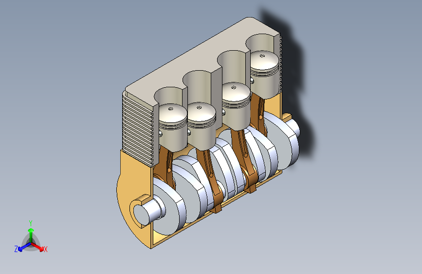 G054673-玩具发动机，发动机，教育，Solidworks，电机=发动机引擎