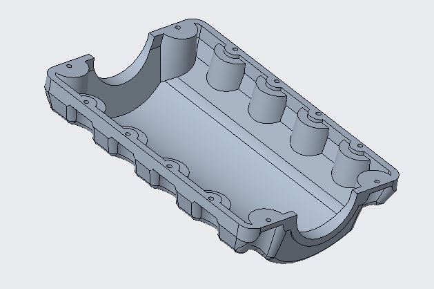 发动机盖外壳 _ PTC Creo模型