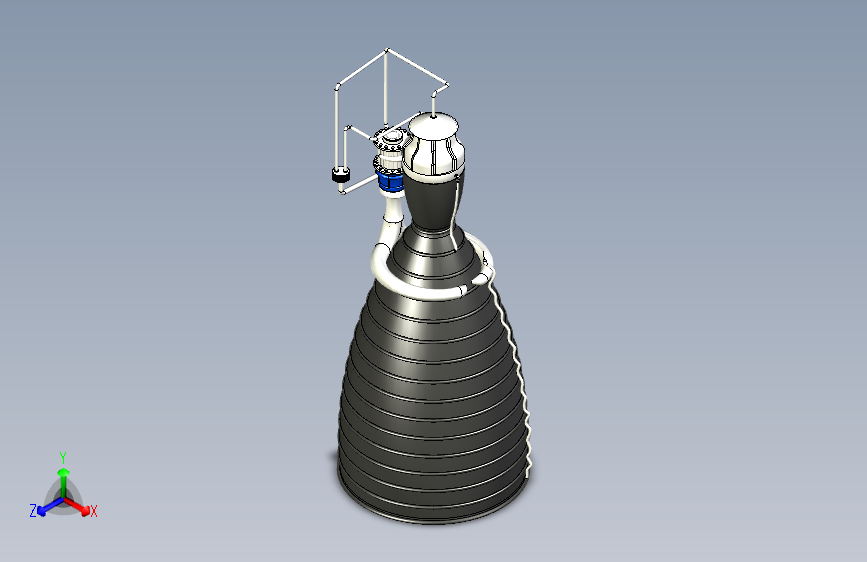 G054902-液体推进剂火箭发动机+_+SOLIDWORKS=发动机引擎
