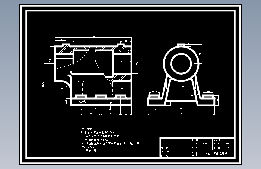 KCSJ-02套筒座零件机械加工工艺规程及夹具设计(含CAD图纸) 主视图
