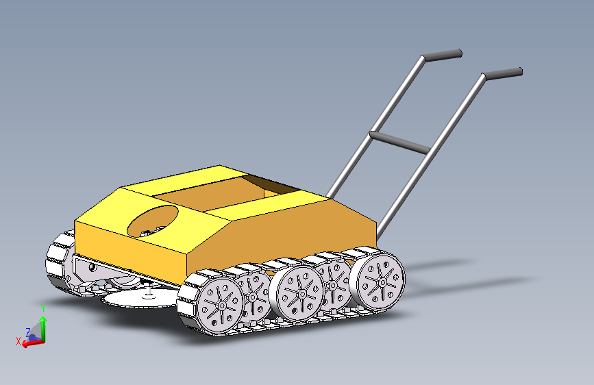除草机三维＋cad＋爆炸动画