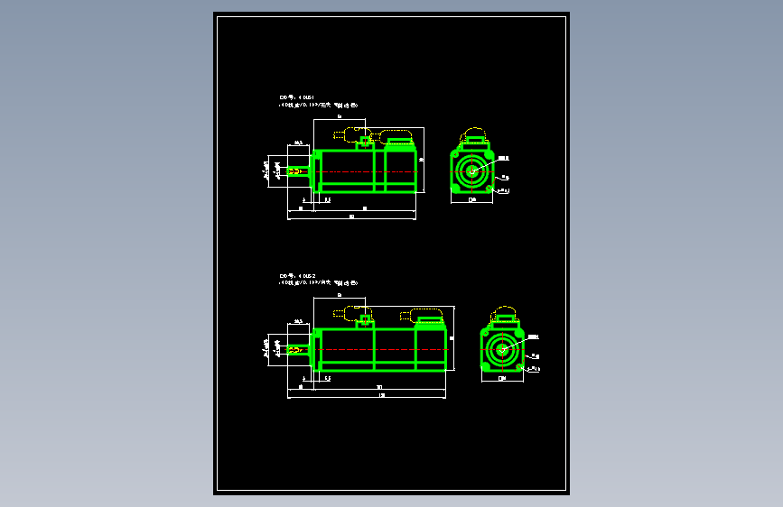 JSCC精研伺服电机CAD 40MS1 40MS2