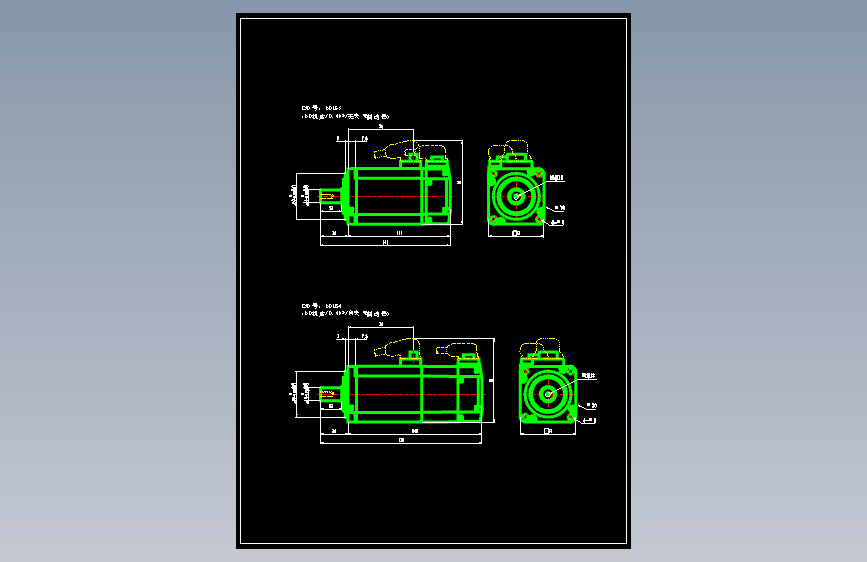 JSCC精研伺服电机CAD 60MS3 60MS4