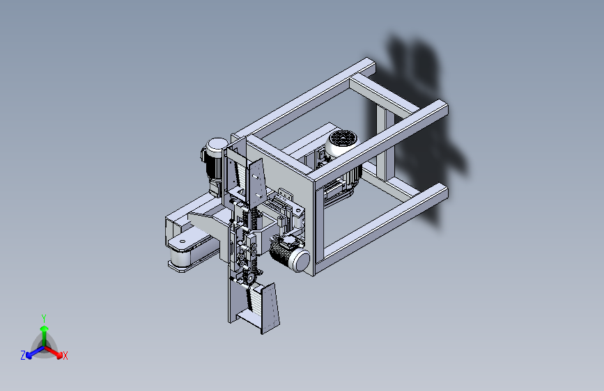 砂光机3D图纸