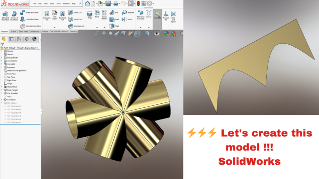 真实工程：在SolidWorks中设计管件连接，钣金