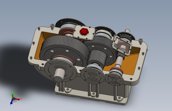 G075705-2级展开的减震器 (double speed gearbox)=齿轮变速箱减速机差速器