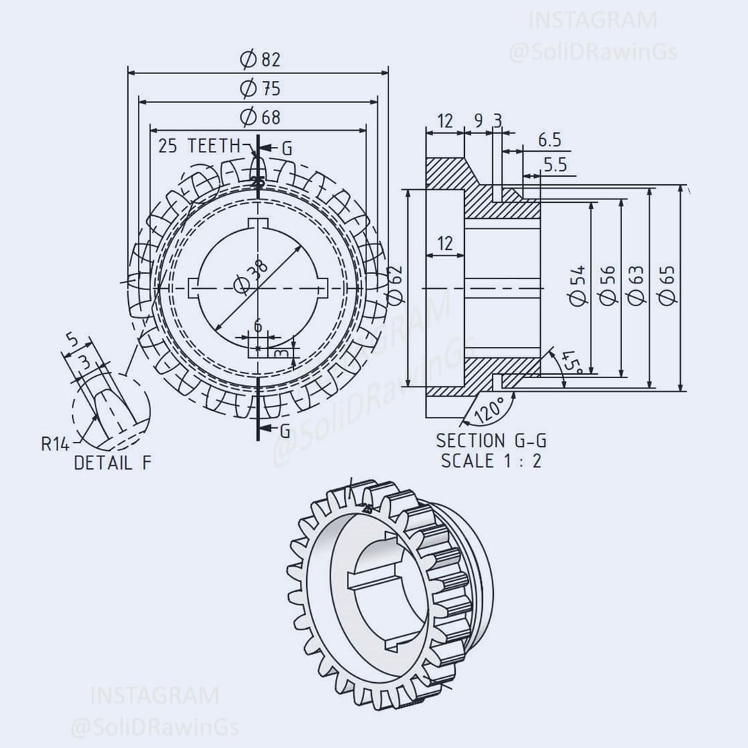 G075744-3D CAD 基础练习_齿轮_齿形_ Autodesk Inventor Pro=齿轮变速箱减速机差速器