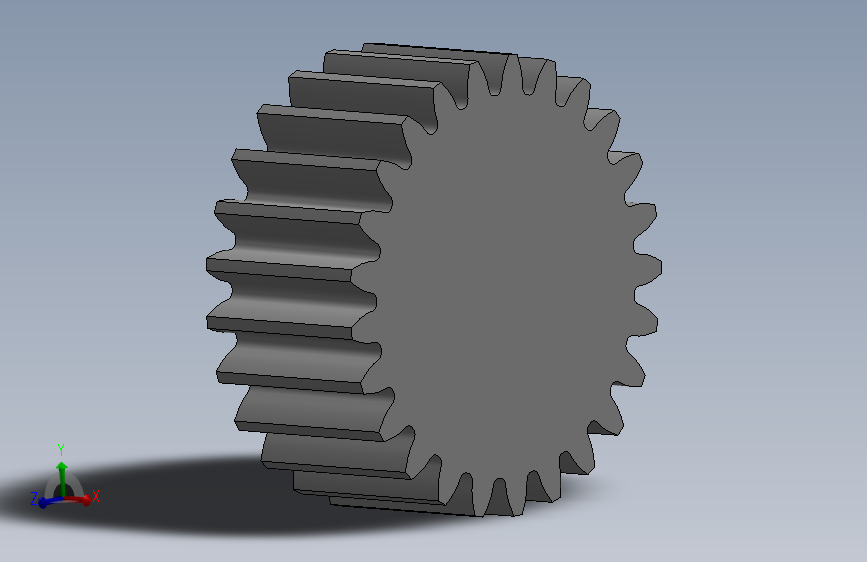 G075892-12-25Z 48DP 齿轮组，适用于 Inventor、Solidworks 和 STEP 格式=齿轮变速箱减速机差速器