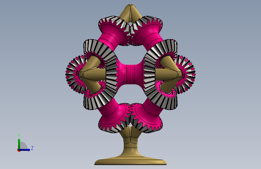 G076079-2025 Stratasys 公司。=齿轮变速箱减速机差速器 左侧视图
