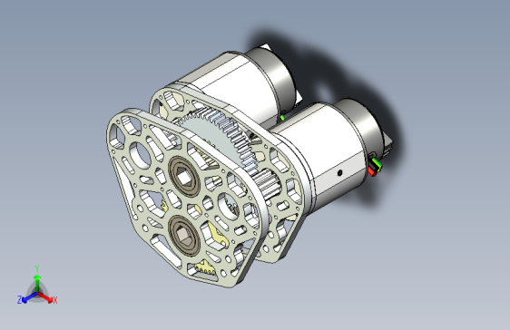 G076304-FRC-变速箱-9.5_1=齿轮变速箱减速机差速器