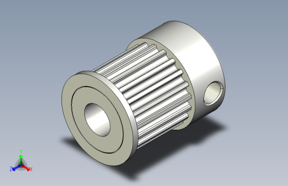 G076379-GT2 同步齿轮 铝质 适用于带宽 10mm - 20 齿 - 孔径 5mm=齿轮变速箱减速机差速器