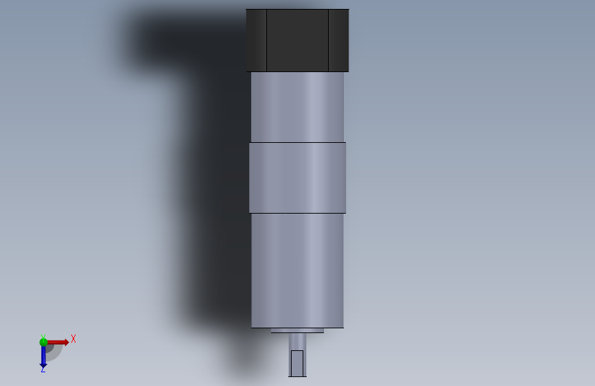 G076512-Mega Torque 直流行星齿轮编码器伺服电机 250W 50RPM 18VDC 352Kgcm=齿轮变速箱减速机差速器 俯视图
