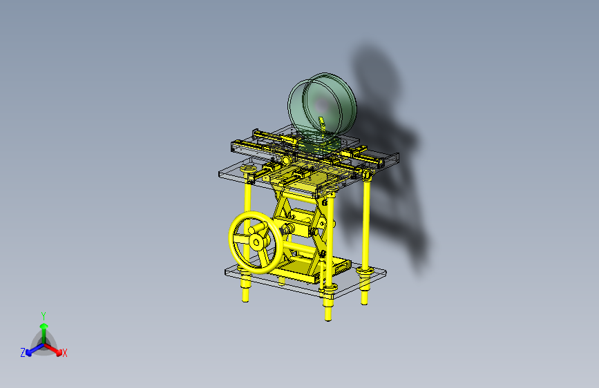 简易4轴手动滑台3D图纸