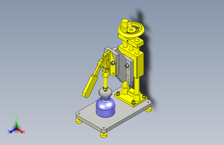 瓶盖插入夹具3D图纸