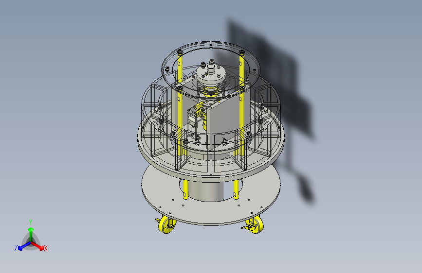 轻量储料器转台3D图纸