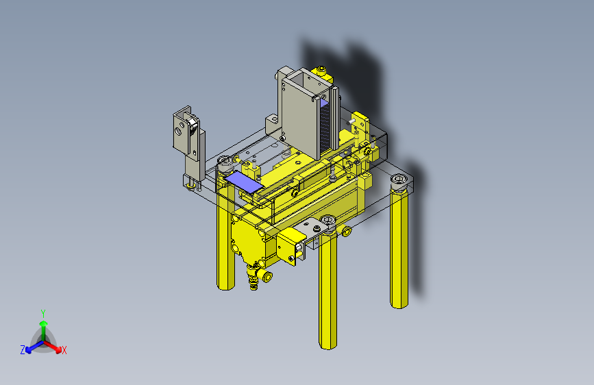 一款半自动板排出机3D模型