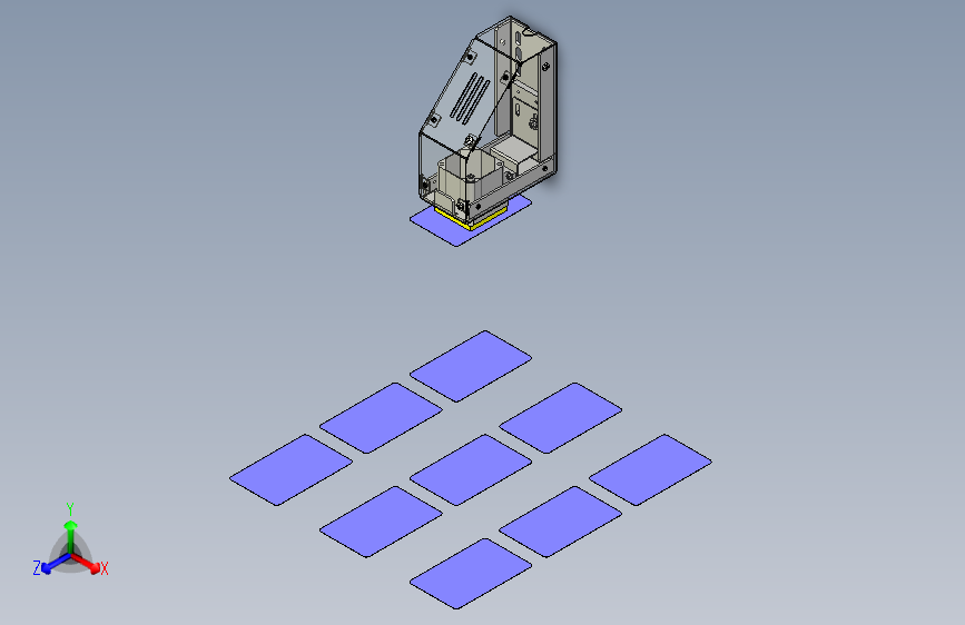 一款薄型工件的吸附头3D模型