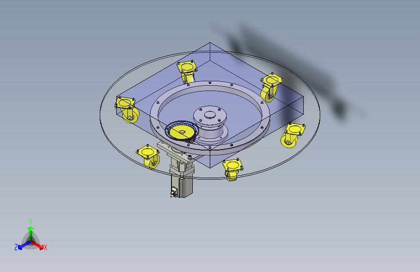 一款薄型转台3D图纸