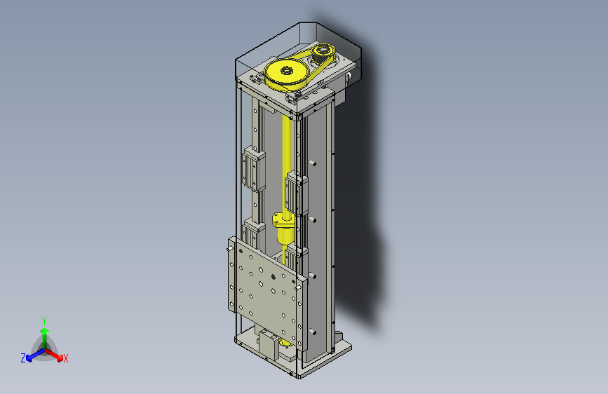 一款防尘升降机3D模型