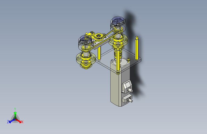 一款工件任意角度旋转机构3D模型