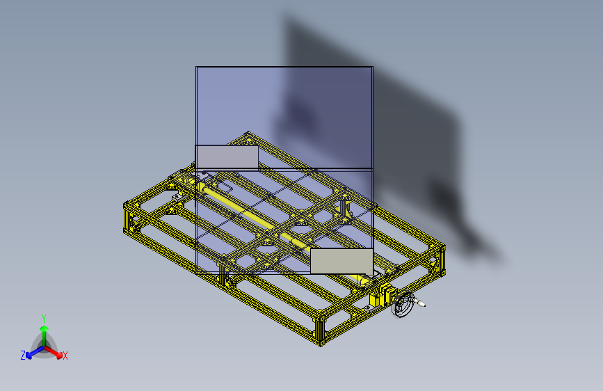 一款工件输送机3D模型