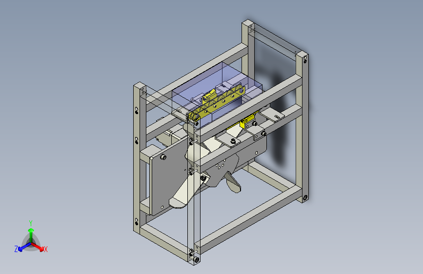 一款工件输送装置3D模型