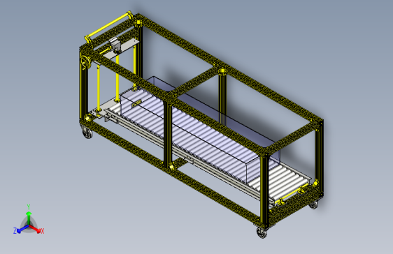 一款工件台提升机构3D模型