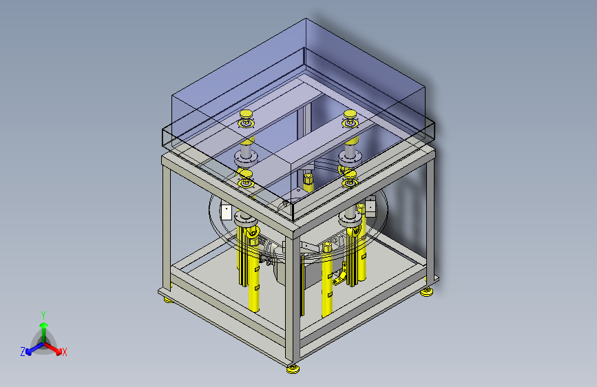 一款简易输送试验机3D图纸