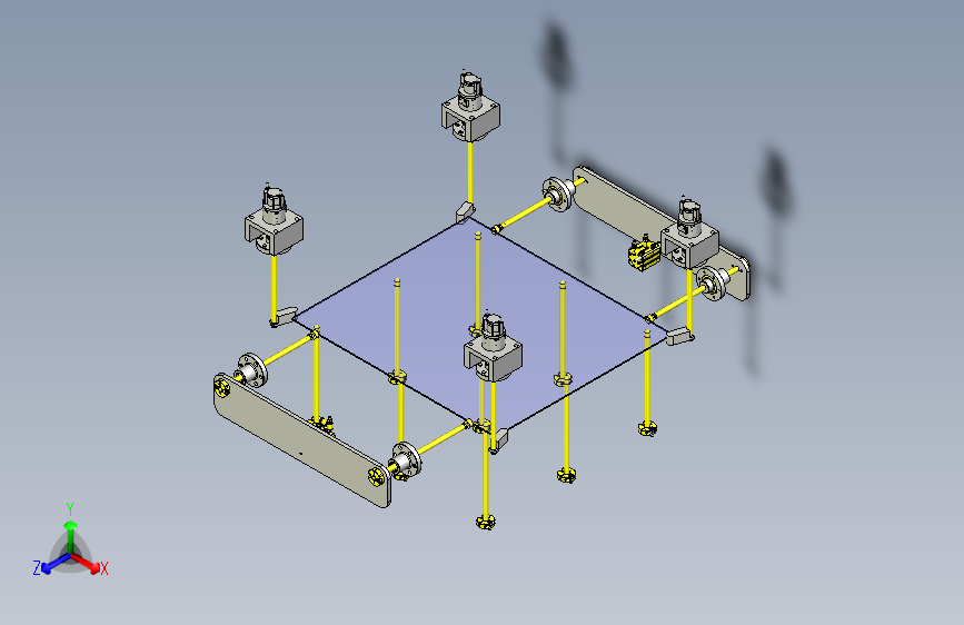 一款使用夹紧动作的定位机构3D模型